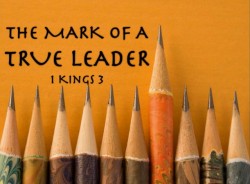 The Mark of a True Leader